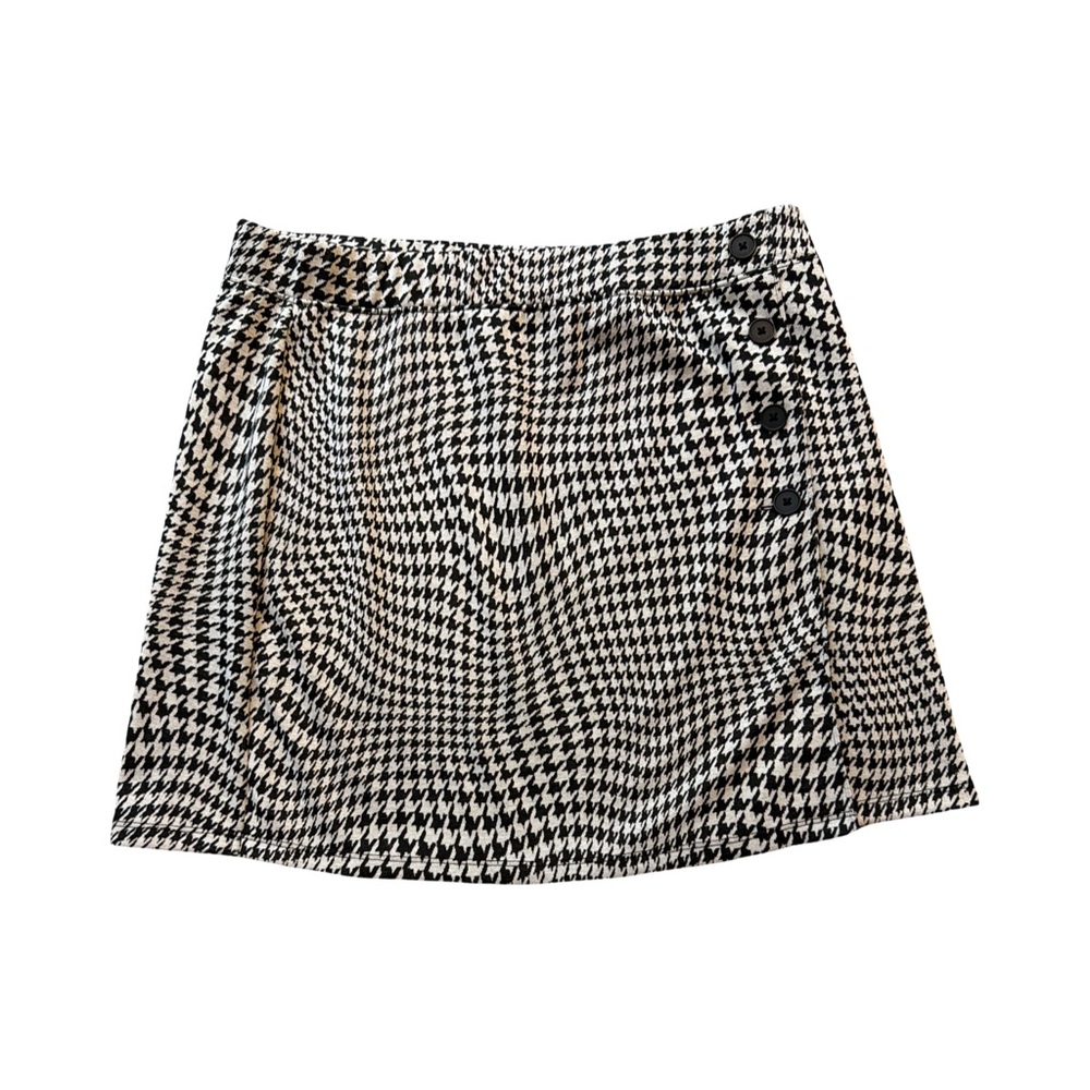 SO Houndstooth Mini Skirt